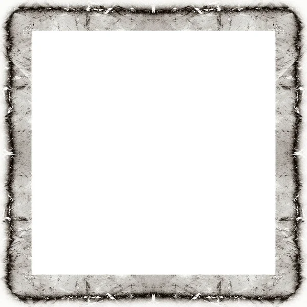 Oude Kleur Grunge Vintage Textuur Met Retro Patroon Vierkant Frame — Stockfoto