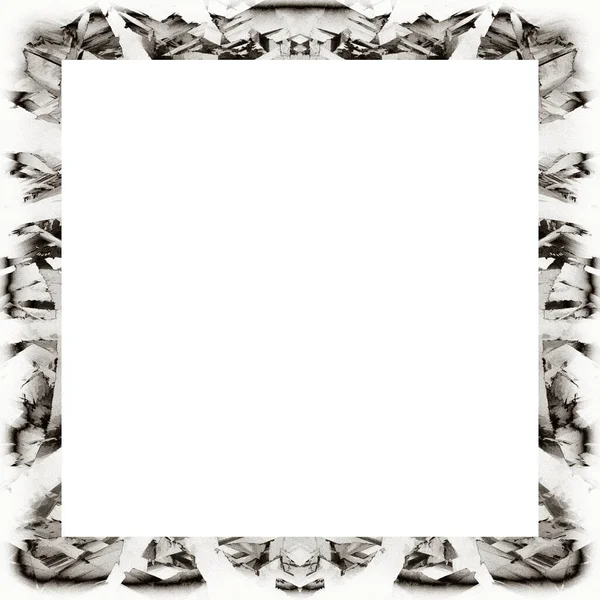 Oude Kleur Grunge Vintage Textuur Met Retro Patroon Vierkant Frame — Stockfoto