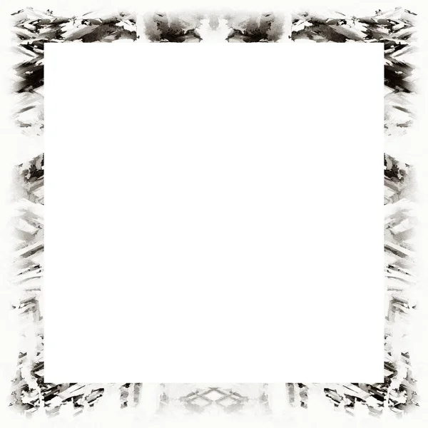 Old Color Grunge Vintage Texture Retro Pattern Square Frame Empty — Stock Photo, Image