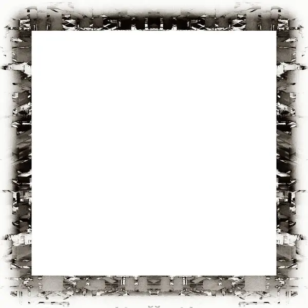 Old Color Grunge Vintage Texture Retro Pattern Square Frame Empty — Stock Photo, Image