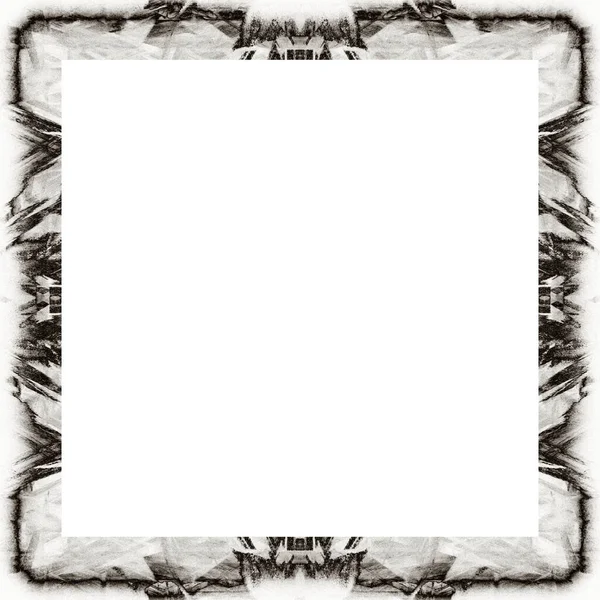 Old Color Grunge Vintage Texture Retro Pattern Square Frame Empty — Stock Photo, Image