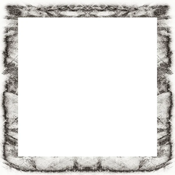 Old Color Grunge Vintage Texture Retro Pattern Square Frame Empty — Stock Photo, Image