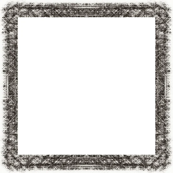 Old Color Grunge Vintage Texture Retro Pattern Square Frame Empty — Stock Photo, Image