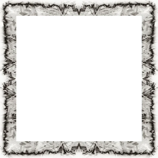 Oude Kleur Grunge Vintage Textuur Met Retro Patroon Vierkant Frame — Stockfoto