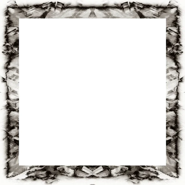 Oude Kleur Grunge Vintage Textuur Met Retro Patroon Vierkant Frame — Stockfoto