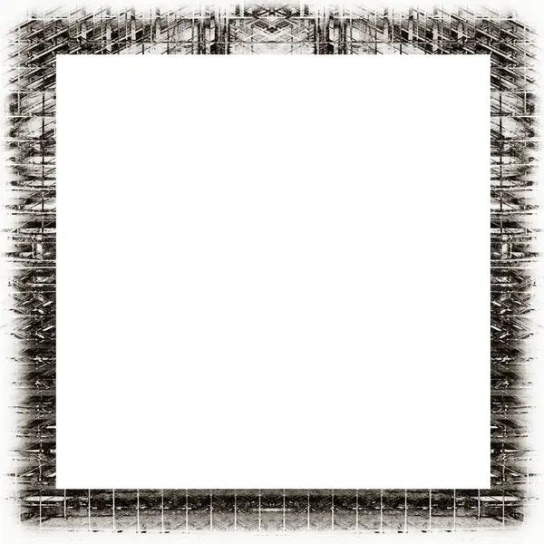 古い色のグランジヴィンテージ風化した背景抽象的なアンティークテクスチャでレトロなパターン 画像のための空のスペースを持つフレーム テキスト — ストック写真