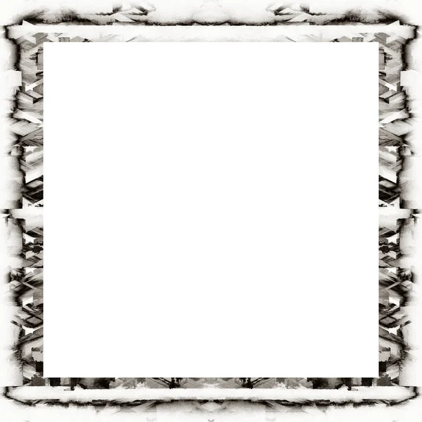 Oude Kleur Grunge Vintage Textuur Met Retro Patroon Vierkant Frame — Stockfoto