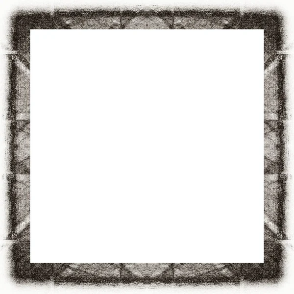 Oude Kleur Grunge Vintage Textuur Met Retro Patroon Vierkant Frame — Stockfoto