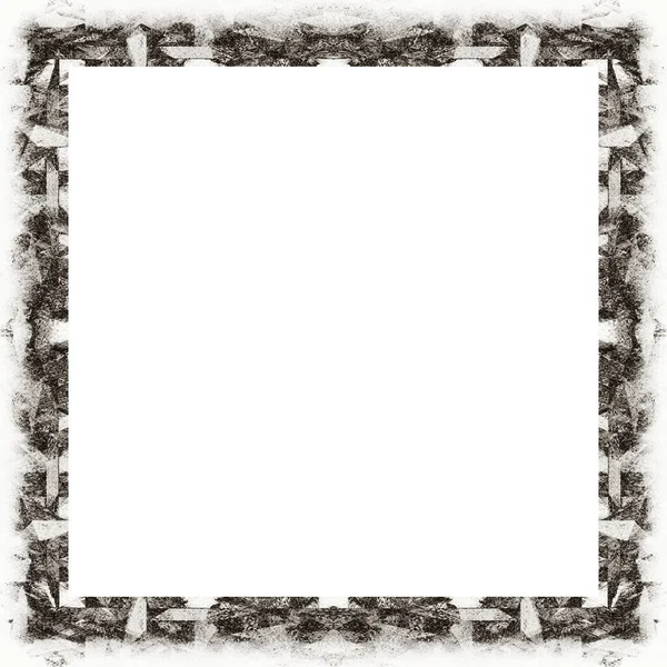 Oude Kleur Grunge Vintage Textuur Met Retro Patroon Vierkant Frame — Stockfoto