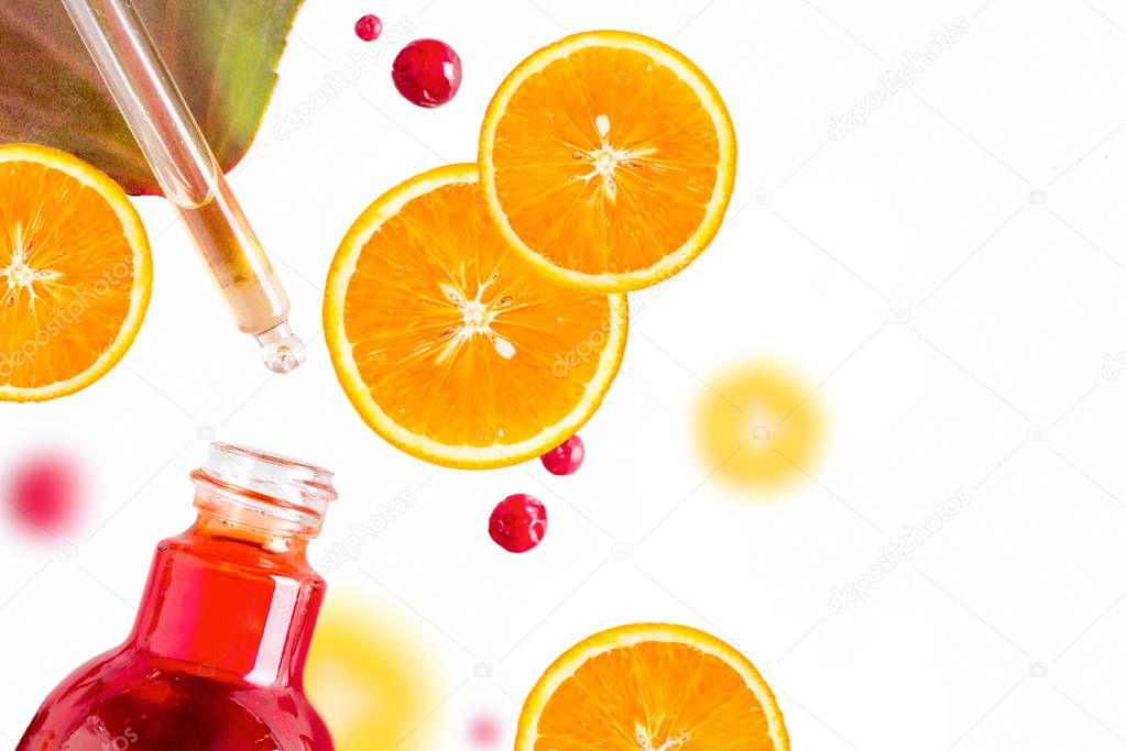 Citrus essential oil, vitamin c serum, beauty care aroma therapy