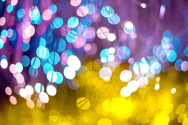 Sfondo astratto con fantasia neon texture bokeh. Compleanno e sfondo festivo Colori di tendenza Oro ultravioletto — Foto Stock