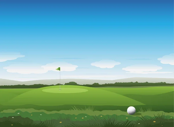 Nature golf vector background — Stock Vector