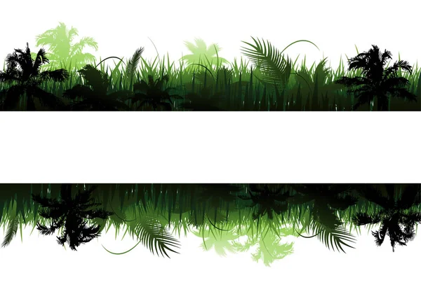 Paysage vectoriel jungle — Image vectorielle