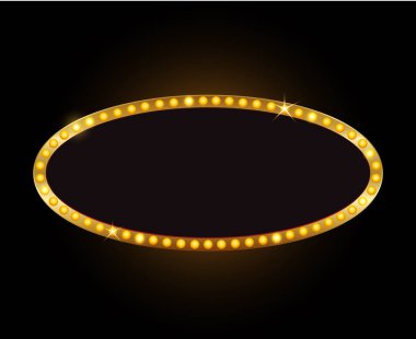 Parlak tiyatro parlayan retro sinema neon işareti vektör