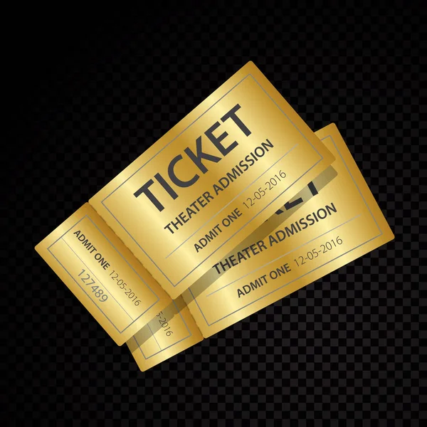 Two vector tickets and coupons templates — Stock Vector