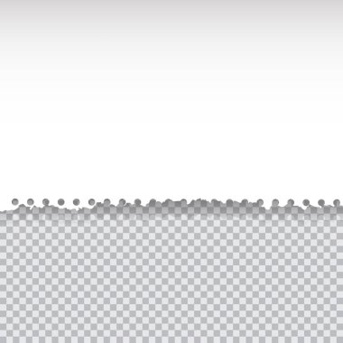 Transapency arka plan üzerinde yırtık kağıt vektör