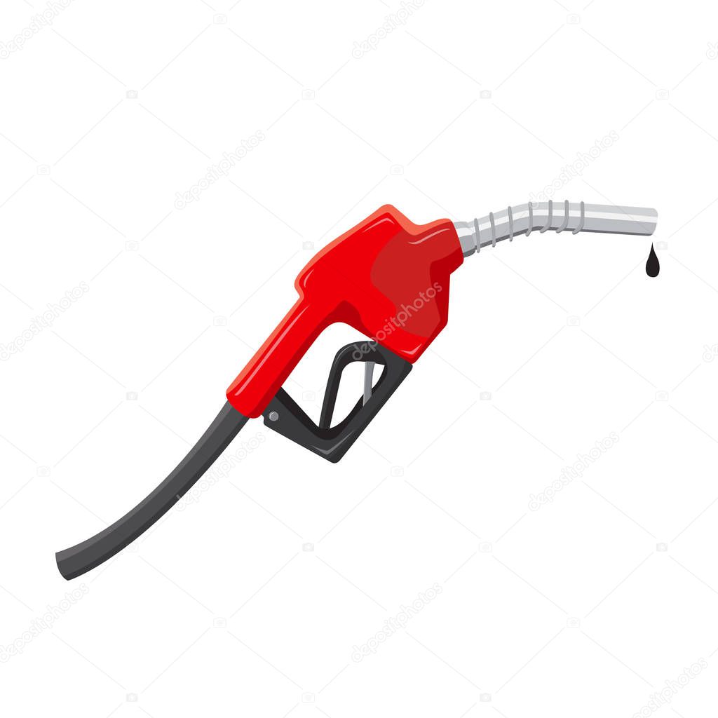 Gas pump gun vector illustration