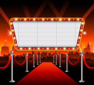 Hollywood red carpet background clipart