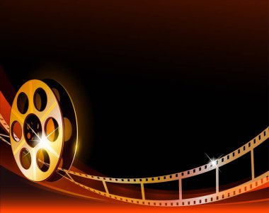 Hollywood film şerit tasarım arka plan