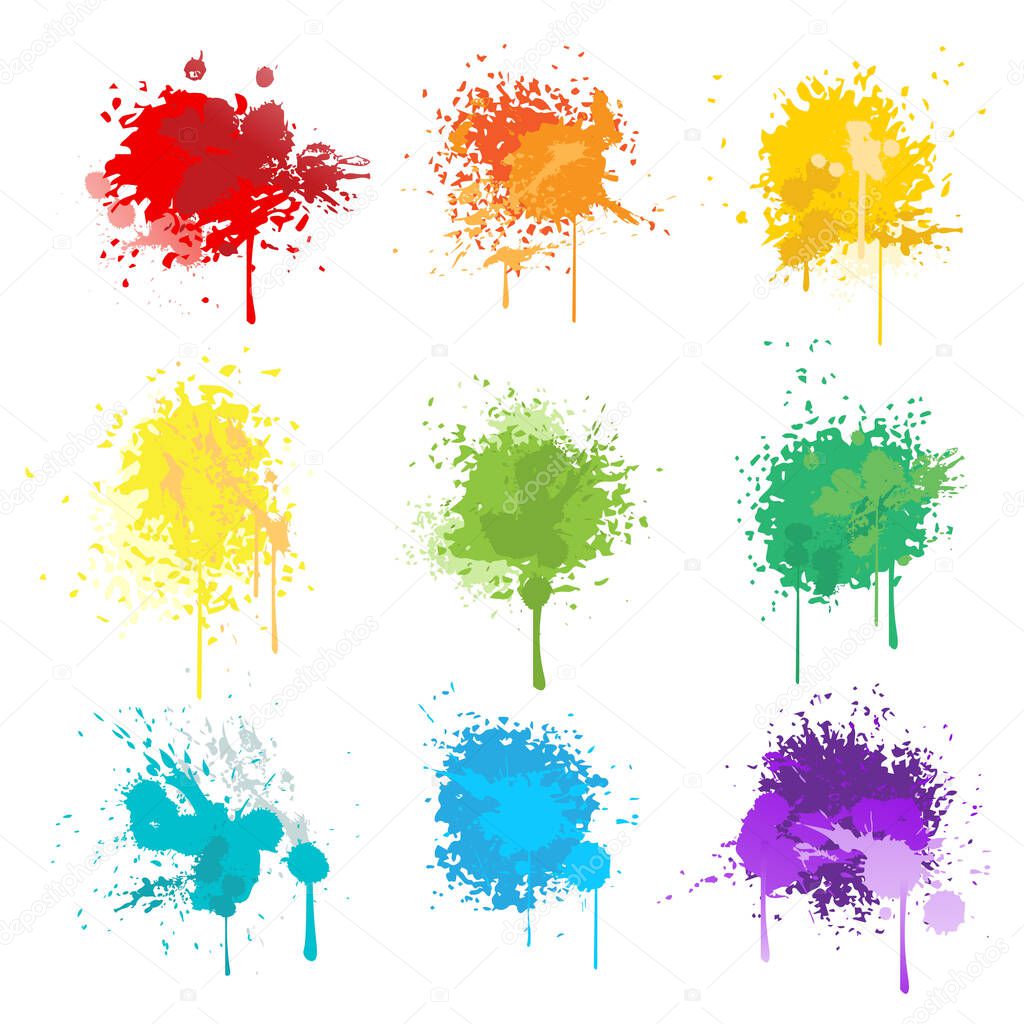 Vector Paint splat isolated on white background
