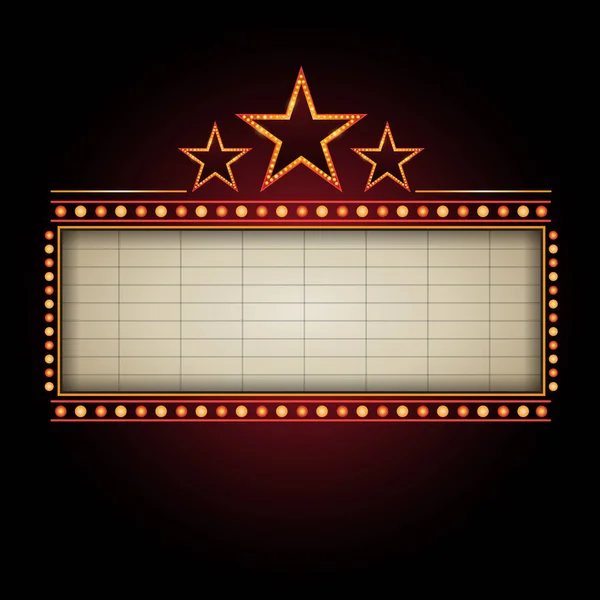 blank movie theater sign