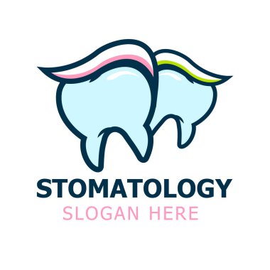 Dünya dişçi günü. Vektör çizim logo diş. Stomatology afiş