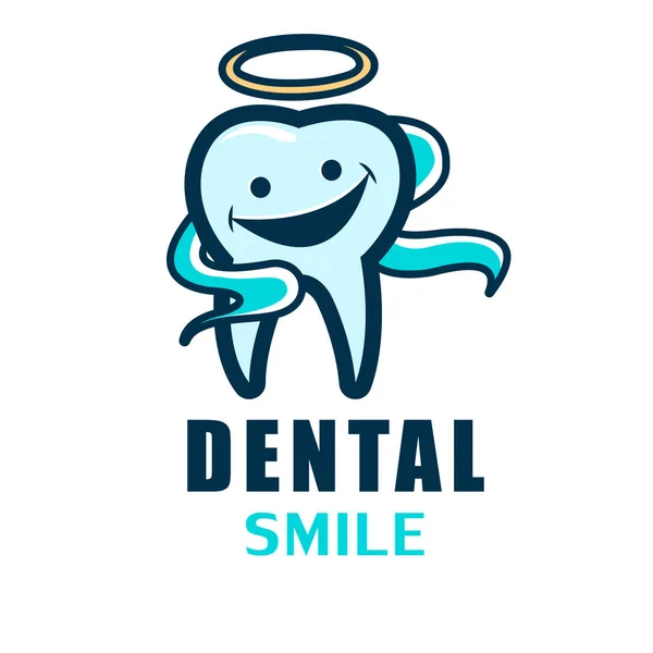 Giornata Mondiale del Dentista. Illustrazione vettoriale del dente logo. Stomatologia banner — Vettoriale Stock