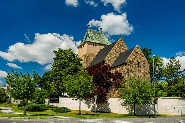 Kyje Praga Repubblica Ceca Maggio 2020 Veduta Della Chiesa San — Foto Stock