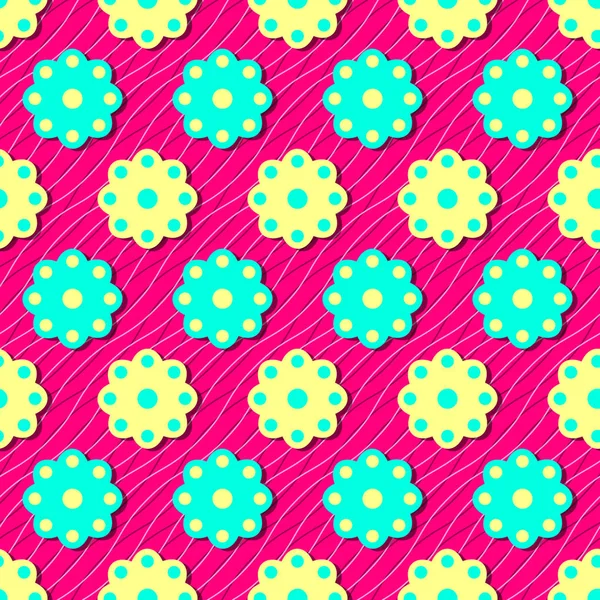 色の円形のパターンと抽象的なベクトル図 — ストックベクタ