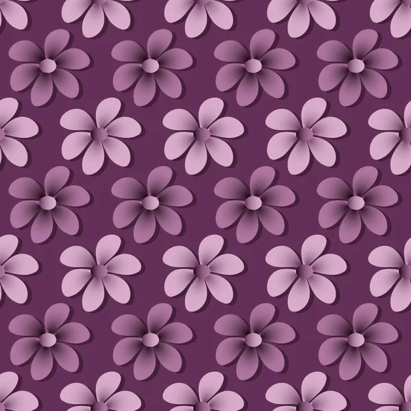 Fundo Ilustração Floral Vetorial Padrão Abstrato Flores Decorativas Elementos Design — Vetor de Stock