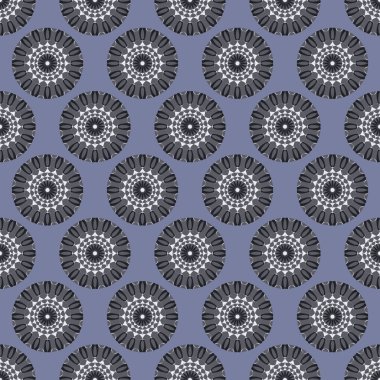 Dairesel desenler ile sorunsuz vektör çizim arka plan