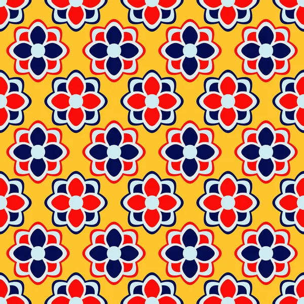 Dekoratif çiçek sorunsuz tasarlamak vektör çizim