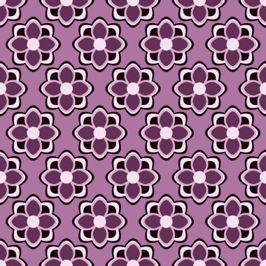 Dekoratif çiçek sorunsuz tasarlamak vektör çizim