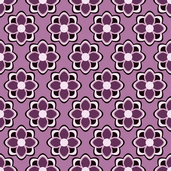 Dekoratif çiçek sorunsuz tasarlamak vektör çizim