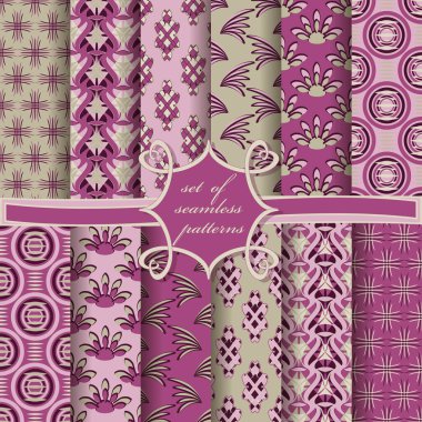 sorunsuz vektör çizimler soyut geometrik şekillerle karalama defteri için tasarım öğeleri kümesi 