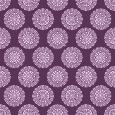 Dairesel desenler ile sorunsuz vektör çizim arka plan