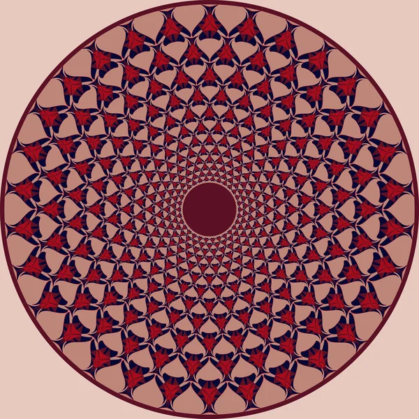 Vector circular patrón de formas abstractas — Vector de stock
