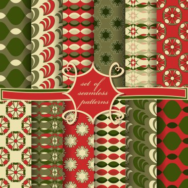 sorunsuz vektör çizimler soyut geometrik şekillerle karalama defteri için tasarım öğeleri kümesi 