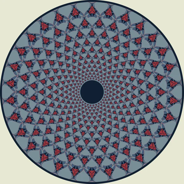 Векторный Круговой Шаблон Абстрактных Форм — стоковый вектор
