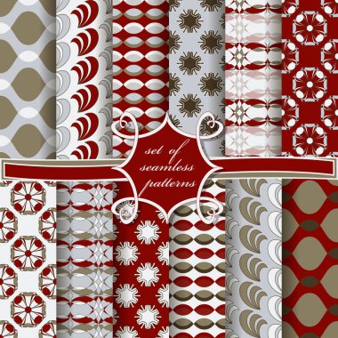 sorunsuz vektör çizimler soyut geometrik şekillerle karalama defteri için tasarım öğeleri kümesi 