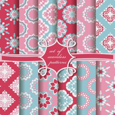 sorunsuz vektör çizimler soyut geometrik şekillerle karalama defteri için tasarım öğeleri kümesi 