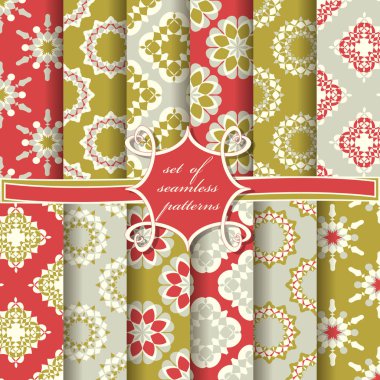 sorunsuz vektör çizimler soyut geometrik şekillerle karalama defteri için tasarım öğeleri kümesi 