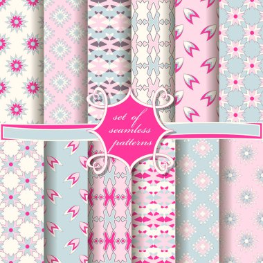 soyut vektör kağıt soyut şekiller, dekoratif çiçek ve karalama defteri için tasarım öğeleri kümesi