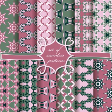 sorunsuz vektör çizimler soyut geometrik şekillerle karalama defteri için tasarım öğeleri kümesi 