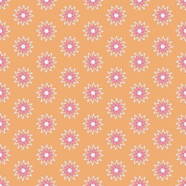 Sorunsuz vektör çiçek arka plan illüstrasyon. Soyut desen Dekoratif çiçek. Karalama defteri için tasarım öğeleri. Duvar kağıtları, dolgular resimleri, arka plan, yüzey için kullanılabilir