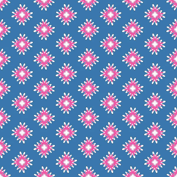 Vector Sin Costura Ilustración Fondo Flores Decorativas Abstractas — Archivo Imágenes Vectoriales