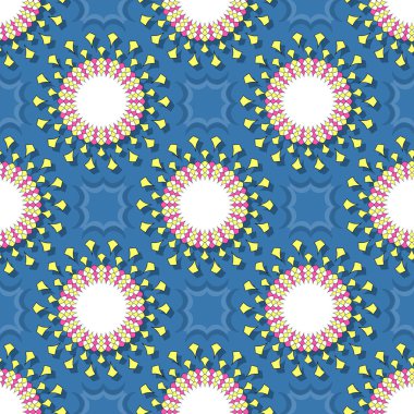 Sorunsuz tasarlamak vektör çizim arka planını dairesel desenler