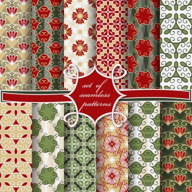 sorunsuz vektör çizimler soyut geometrik şekillerle karalama defteri için tasarım öğeleri kümesi 