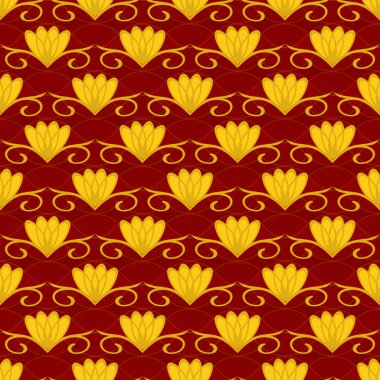 sorunsuz vektör çizim arka plan soyut dekoratif çiçek