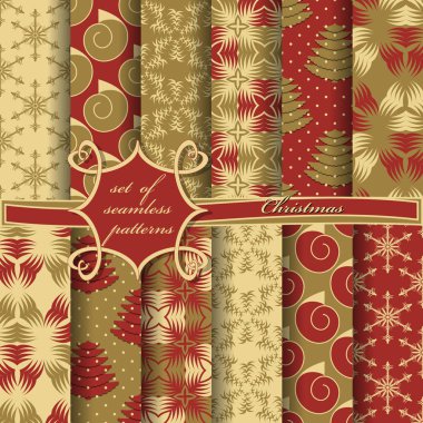 Kusursuz Noel çizimleri seti. Noel sembolleri ve Noel tasarımının unsurları içeren soyut vektör kağıdı